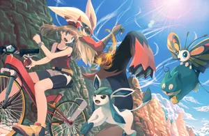 Journey With Glaceon Wallpaper