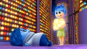 Joy And Sadness Inside Out Friends Wallpaper