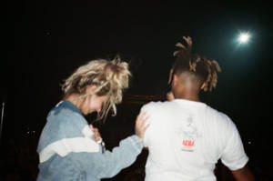 Juice Wrld And Ally Back View Wallpaper