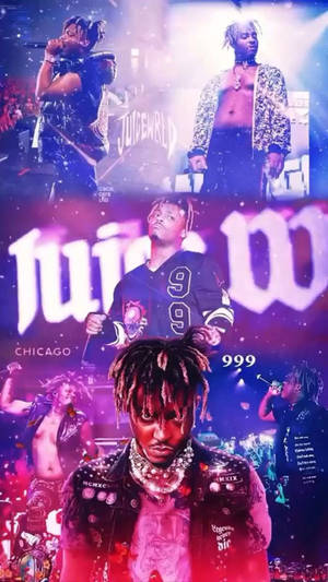 Juice Wrld Cool Collage Phone Wallpaper