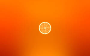 Juicy Orange Slice Wallpaper