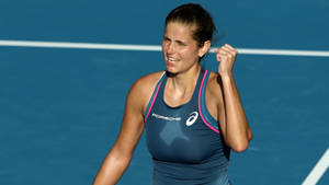 Julia Goerges Clenched Fist Up Wallpaper