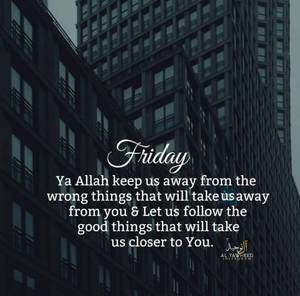 Jumma Mubarak Friday Quote Wallpaper