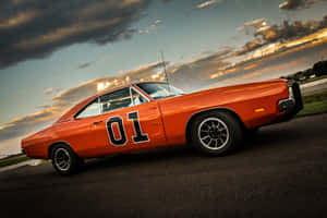 Jump In And Enjoy The Ride In General Lee Car Wallpaper