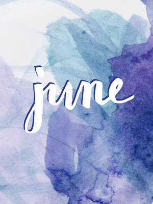 June In Ombre Watercolor Wallpaper