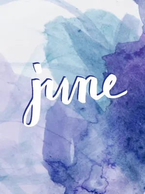 June In Ombre Watercolor Wallpaper