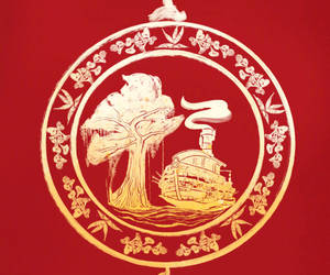 Jungle Cruise Red Logo Wallpaper