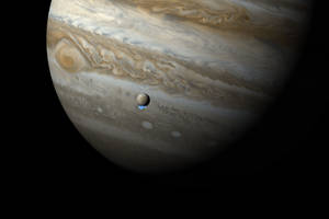Jupiter And Moon Europa Wallpaper