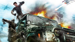 Just Cause 2 Fight Scene Wallpaper