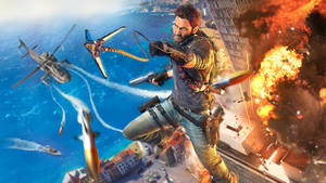 Just Cause 2 Missiles Attack Wallpaper
