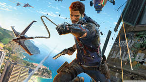 Just Cause 2 Rico Rodriguez Poster Wallpaper