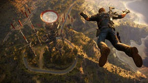 Just Cause 2 Rico Rodriguez Sky Dive Wallpaper
