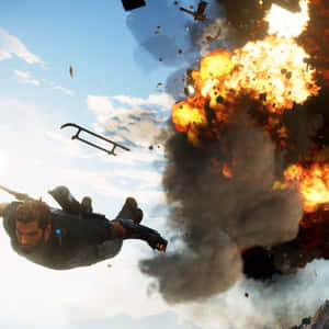 Just Cause3 Explosive Skydive Wallpaper