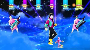 Just Dance 2017 Dancers With Keytar Players Wallpaper