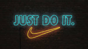 Just Do It Neon Led Signage Wallpaper