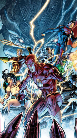 Justice League Comics Phone Wallpaper
