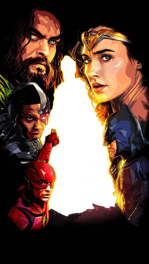 Justice League Drawing Art Wallpaper