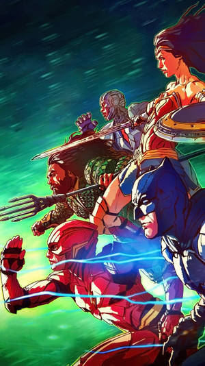 Justice League Side View Comics Wallpaper