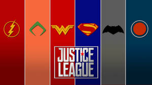 Justice League Symbols Collage Wallpaper