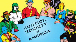 Justice Society Of America All-star Cover Wallpaper