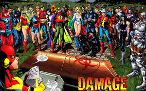 Justice Society Of America Damage Comics Wallpaper