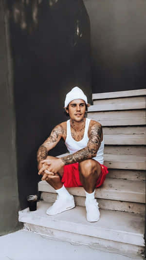 Justin Bieber At The 2021 Grammy Awards Wallpaper