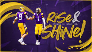 Justin Jefferson Rise And Shine Poster Wallpaper