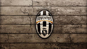 Juventus F.c Logo Plank Wood Sign Wallpaper
