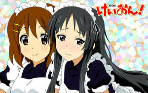 K-on Maid Yui And Mio Wallpaper
