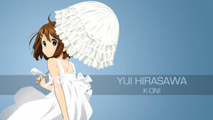 K-on Yui Hirasawa White Dress Wallpaper Wallpaper