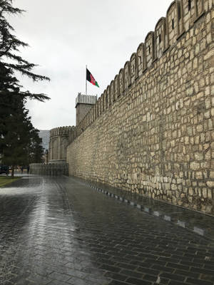 Kabul Brown Brick Wall Wallpaper