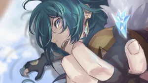 Kaeya Completing A Daring Mission With Finesse. Wallpaper