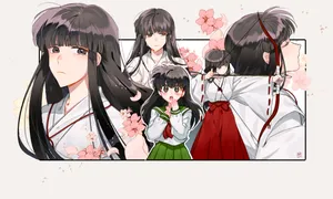 Kagome And Kikyo Art Wallpaper