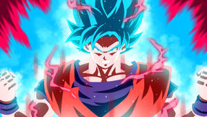 Kaioken Goku Digital Art Wallpaper