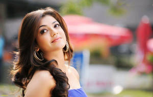 Kajal Aggarwal Candid Shot Wallpaper