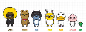 Kakao Friends Characters Wallpaper