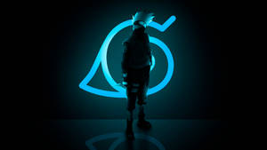 Kakashi Hatake Neon Blue Light Wallpaper