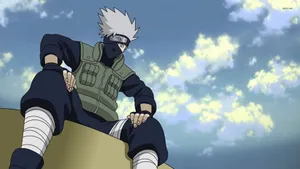 Kakashi Hatake On A Roof Wallpaper