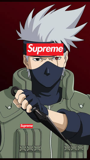 Kakashi Hatake Supreme Portrait Outfit Wallpaper