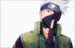 Kakashi Hush Sign Wallpaper