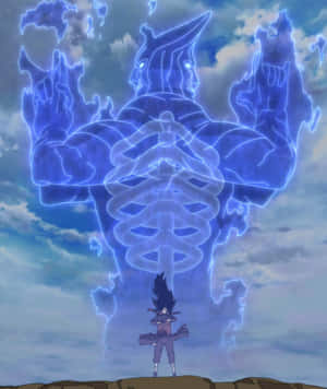 Kakashi Susanoo Grabs Kyuubi With Its Giant Arms. Wallpaper