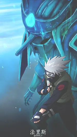 Kakashi Susanoo: Unleashing Overpowering Power Wallpaper