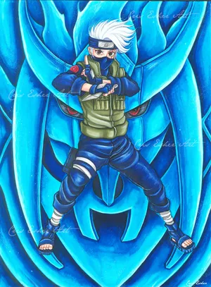 Kakashi Unleashing His Susanoo Wallpaper
