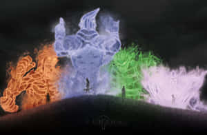 Kakashi Wears The Mask Of Susanoo Wallpaper