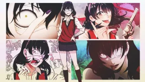 Kakegurui Midari Ikishima Collage Wallpaper