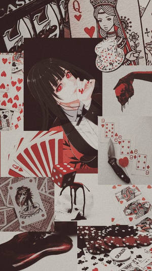 Kakegurui Yumeko Aesthetic Art Wallpaper
