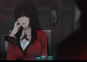 Kakegurui Yumeko At A Game Wallpaper