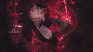 Kakegurui Yumeko Red Digital Art Wallpaper