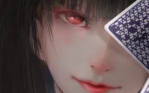 Kakegurui Yumeko's Face Wallpaper