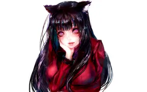 Kakegurui Yumeko With Cat Ears Wallpaper
